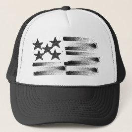 Abstrakt American Flagga on Cap Keps