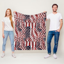Abstrakt American Rött vitt blått Flagga Motif