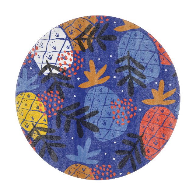 Abstrakt Ananas Löv Vintage Mönster (Framsidan)