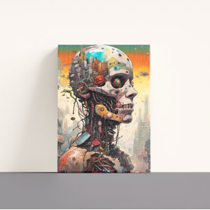 Abstrakt Anatomiskt cyborg-Kanvastryck Canvastryck