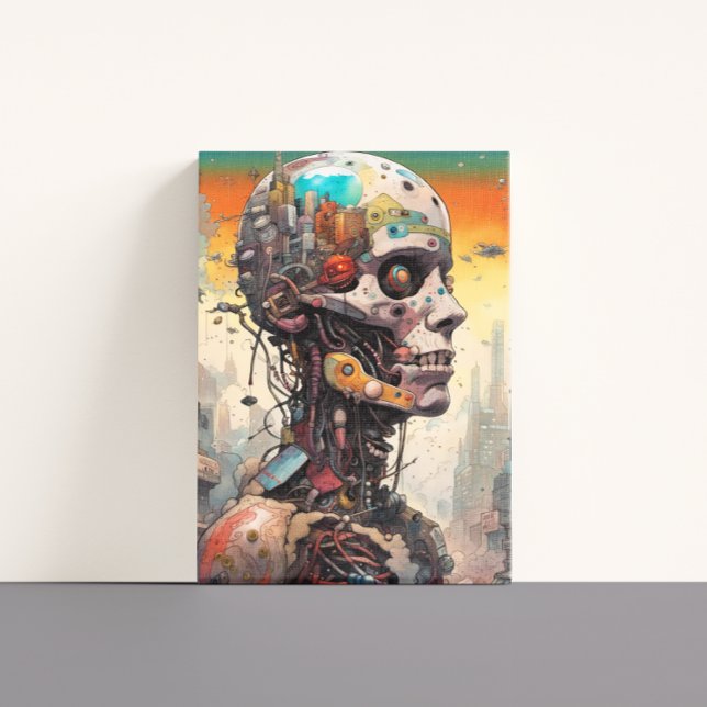 Abstrakt Anatomiskt cyborg-Kanvastryck Canvastryck (Skapare uppladdad)