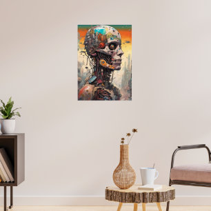 Abstrakt Anatomiskt cyborg Poster