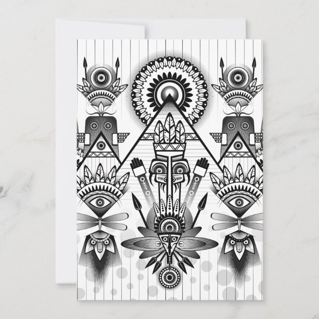 Abstrakt Ancious Native Indian Tribal (Framsida)