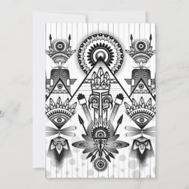 Abstrakt Ancious Native Indian Tribal