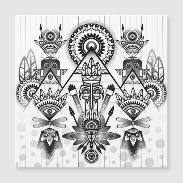 Abstrakt Ancious Native Indian Tribal (Framsida)