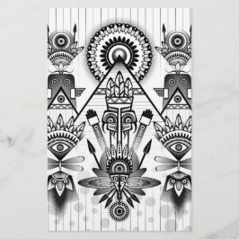 Abstrakt Ancious Native Indian Tribal