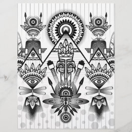 Abstrakt Ancious Native Indian Tribal