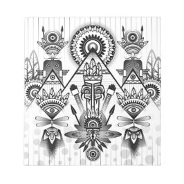 Abstrakt Ancious Native Indian Tribal Anteckningsblock