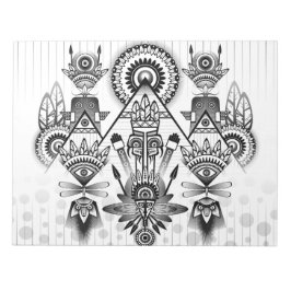 Abstrakt Ancious Native Indian Tribal Anteckningsblock