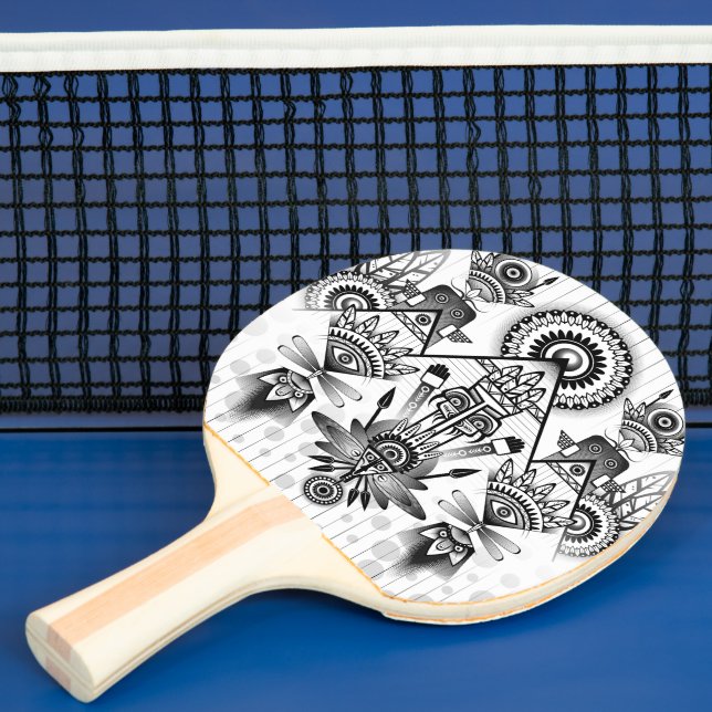 Abstrakt Ancious Native Indian Tribal Pingisracket (Insitu)