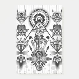Abstrakt Ancious Native Indian Tribal Post-it Block
