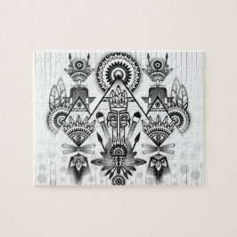 Abstrakt Ancious Native Indian Tribal Pussel