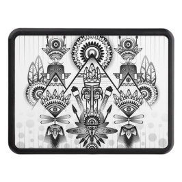 Abstrakt Ancious Native Indian Tribal Skydd För Dragkrok