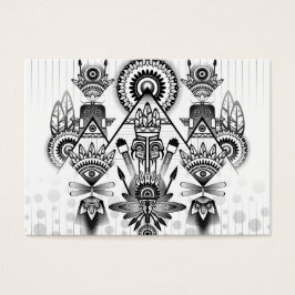 Abstrakt Ancious Native Indian Tribal Visitkort