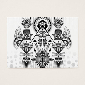 Abstrakt Ancious Native Indian Tribal Visitkort