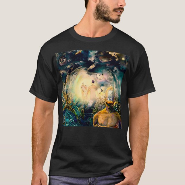 Abstrakt andlig drömmar t shirt (Framsida)