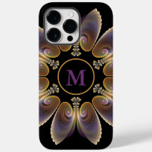 Abstrakt Angel Vingar Mandala Fractal Monogram