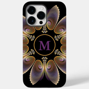 Abstrakt Angel Vingar Mandala Fractal Monogram