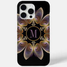 Abstrakt Angel Vingar Mandala Fractal Monogram