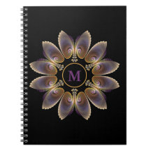 Abstrakt Angel Vingar Mandala Fractal Monogram