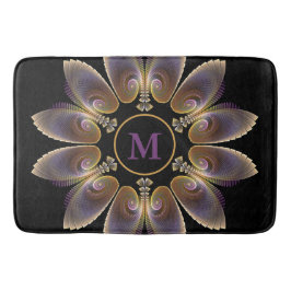 Abstrakt Angel Vingar Mandala Fractal Monogram Badrumsmatta