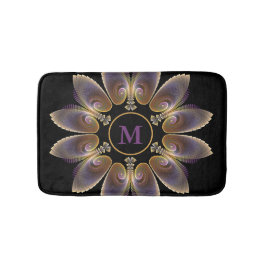 Abstrakt Angel Vingar Mandala Fractal Monogram Badrumsmatta