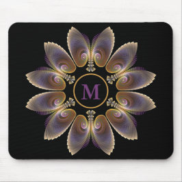 Abstrakt Angel Vingar Mandala Fractal Monogram Musmatta
