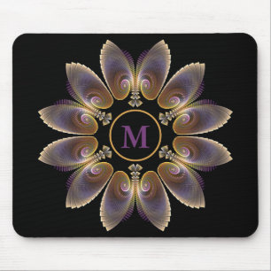 Abstrakt Angel Vingar Mandala Fractal Monogram Musmatta