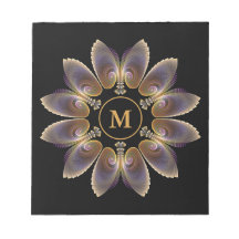 Abstrakt ängelvinge mandala fraktal monogram