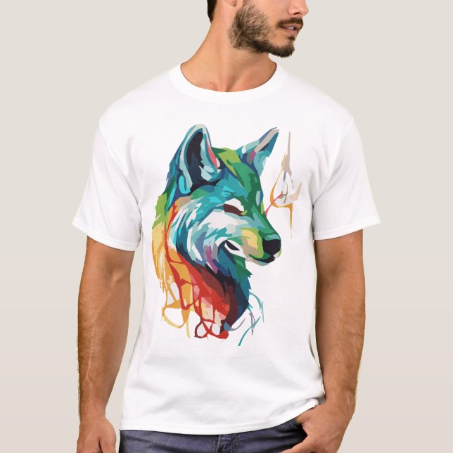 Abstrakt-animal-digital-vektor-art-11210233-307 T Shirt (Framsida)