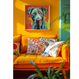 Abstrakt Animal, Great dane Poster