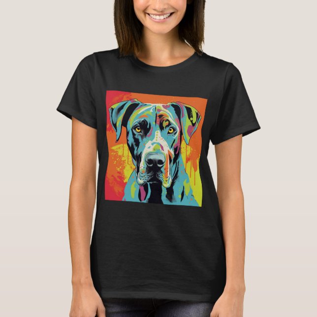 Abstrakt Animal, Great dane T Shirt (Framsida)