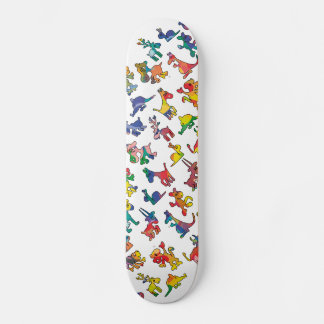 Abstrakt Animals Mönster-plattor Skateboard Bräda 19,5 Cm
