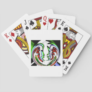 Abstrakt Ansikte Hakuna Matata Art Print Spelkort