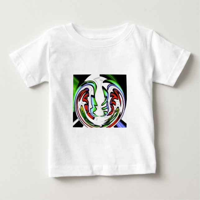 Abstrakt Ansikte Hakuna Matata Art Print T Shirt (Framsida)