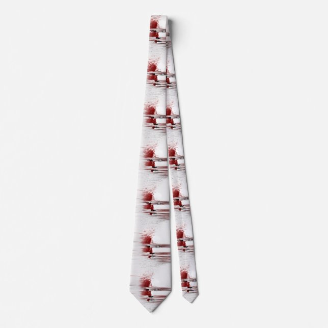 Abstrakt ansikte i rött slips (Framsida)