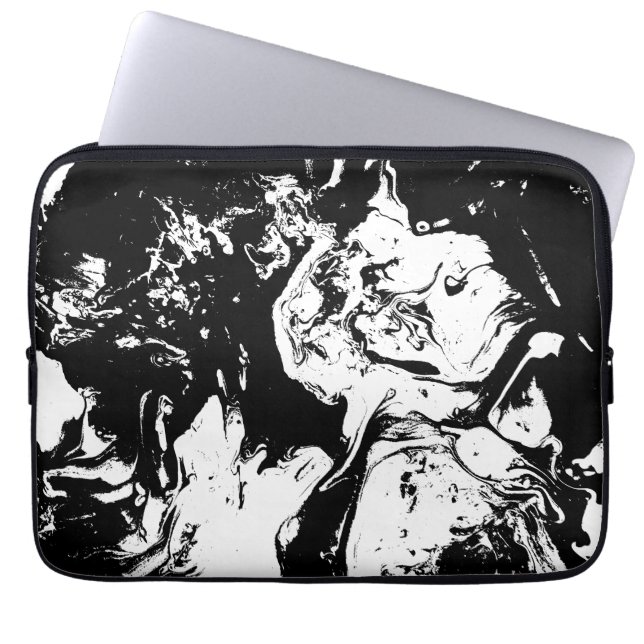 Abstrakt Ansikte Incident Art Laptop sleeve (Framsidan)