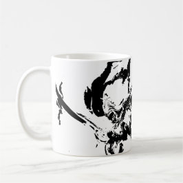 Abstrakt Ansikte Incident Art Mugg