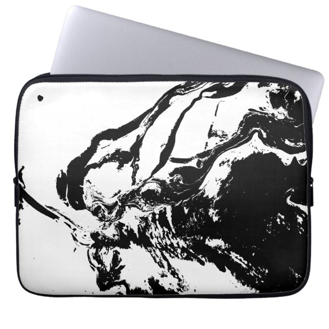 Abstrakt Ansikte Incidental Art Electronics Bag Laptop Fodral (Framsidan)