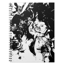 Abstrakt Ansikte Incidental Art Notebook Anteckningsbok