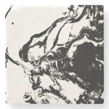 Abstrakt Ansikte Incidental Art Stone Underlägg