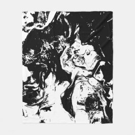 Abstrakt Ansikte Incidentkonst Fleecefilt