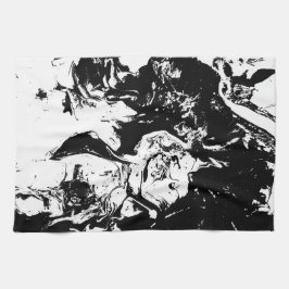 Abstrakt Ansikte Incidentkonst Kökshandduk