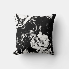 Abstrakt Ansikte Incidentkonst Kudde