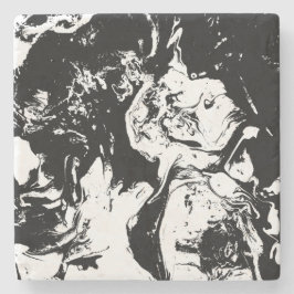 Abstrakt Ansikte Incidentkonst Stenunderlägg