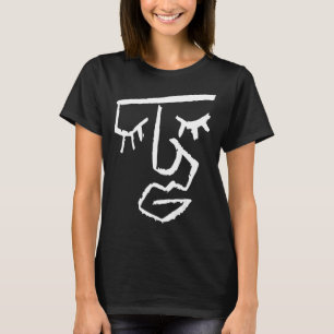 Abstrakt Ansikte One Line Women Manar Kids Boys Gi T Shirt