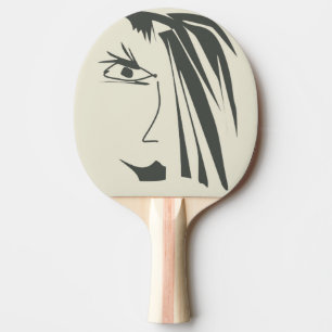ABSTRAKT ANSIKTE . PINGISRACKET