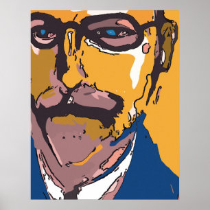 Abstrakt Ansikte Poster