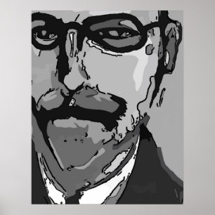 Abstrakt Ansikte Poster