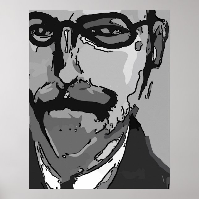 Abstrakt Ansikte Poster (Framsidan)